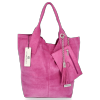 GEANȚĂ DIN PIELE shopper bag Vittoria Gotti roz V5190